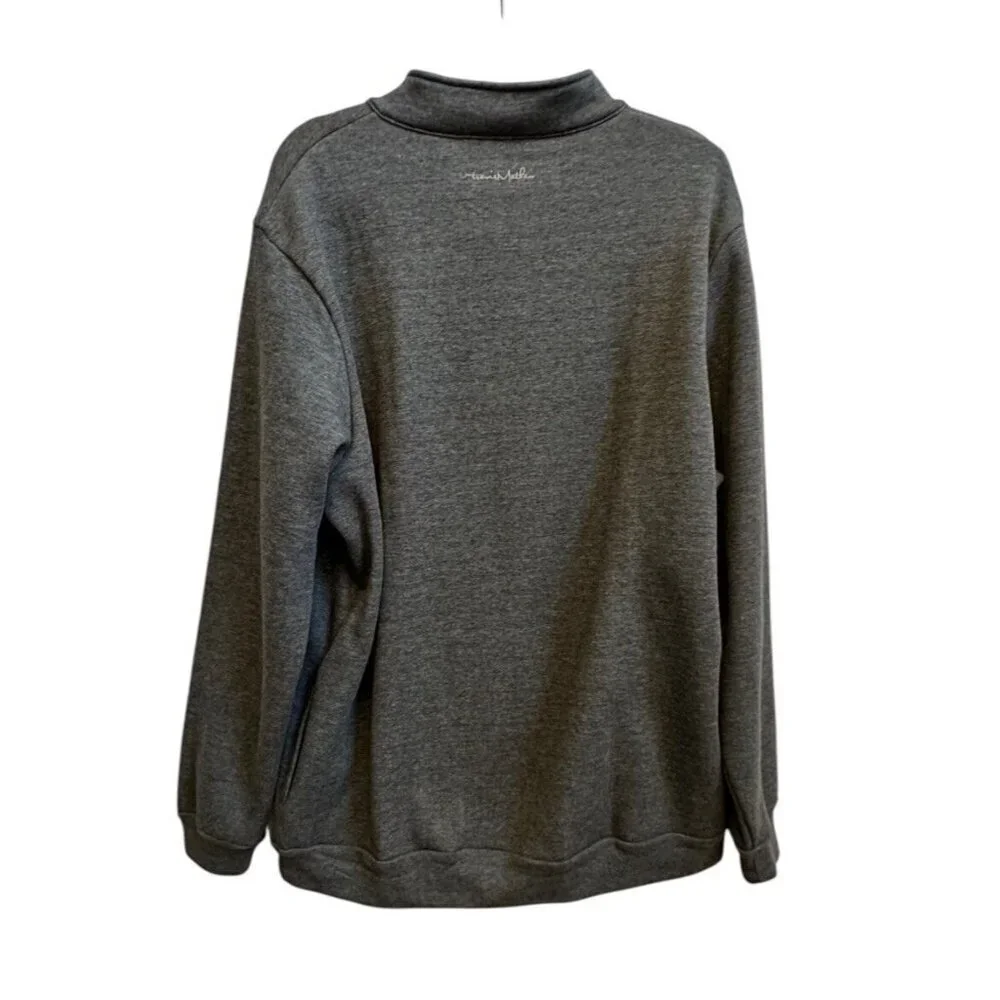 Travis Mathew 1/4 Zip Glacial Pullover Dark‎ Heather Gray NEW Mens XXL Golf